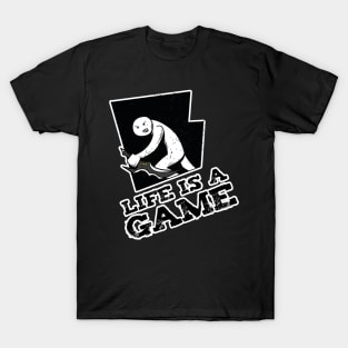 Life is a Game Cool Motivational Saying Distressed T-Shirt